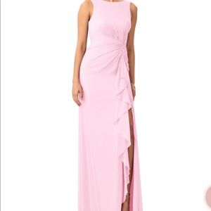 NEVER WORN Azazie Candy Pink Chiara Dress